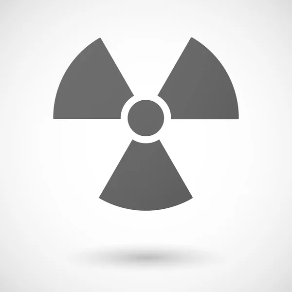 Radioactivity icon on white background — Stock Vector