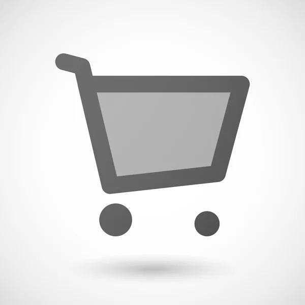 Icono del carrito de compras sobre fondo blanco — Vector de stock