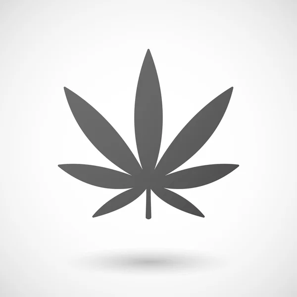 Marijuana leaf  icon on white background Stock Vector