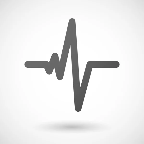 Heart beat  icon on white background Vector Graphics