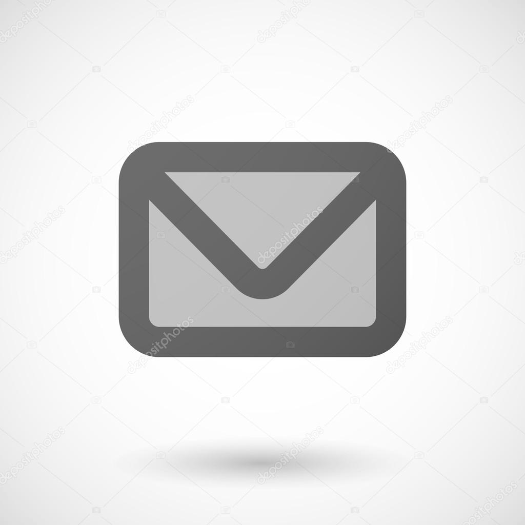 envelope icon on white background