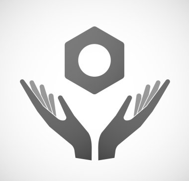 İki el bir somun sunan