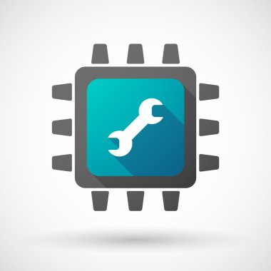 Bir anahtar simgesiyle CPU