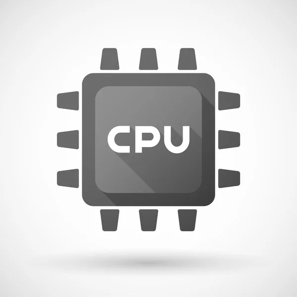 Ícone cpu preto —  Vetores de Stock