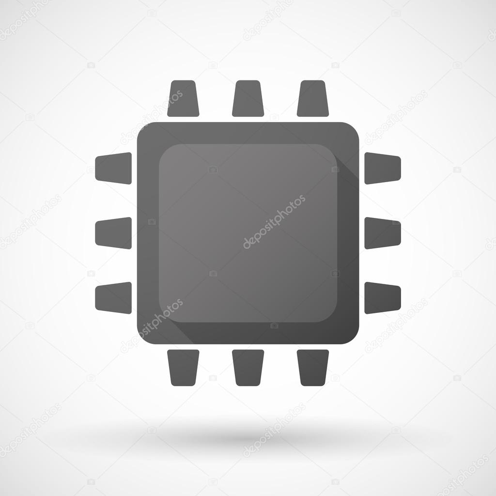 Black CPU icon 