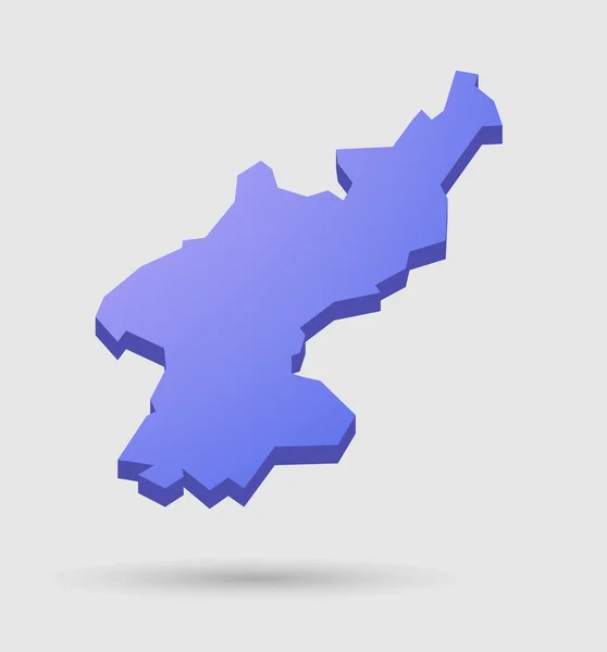 Карта Северной Кореи — стоковый вектор