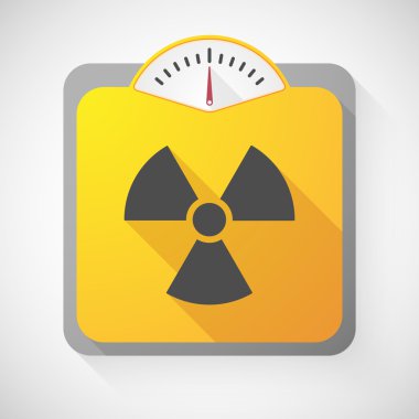 Ağırlık ölçek radyo aktivite işaretiyle