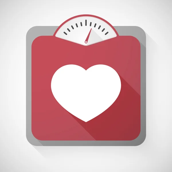 Bir kalp ile ağırlık ölçek