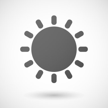 Gri güneş simgesi