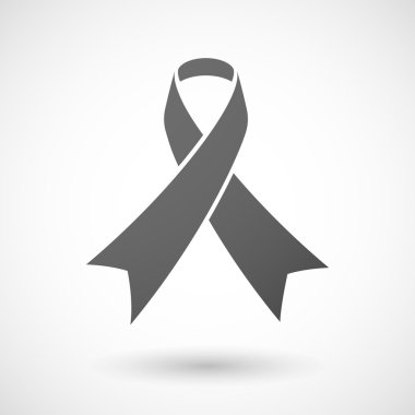 Gri sosyal farkındalık şerit işareti