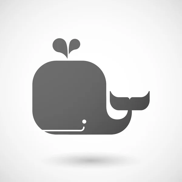 Grey whale icon — Stock Vector
