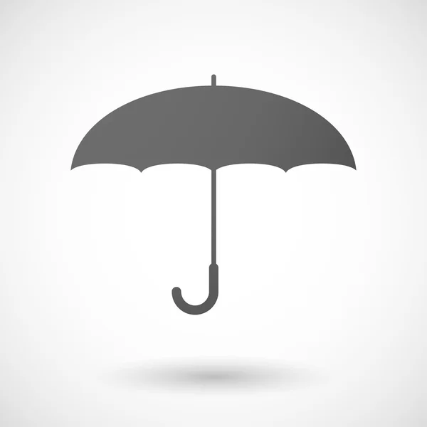 Grey umbrella icon — Stock Vector