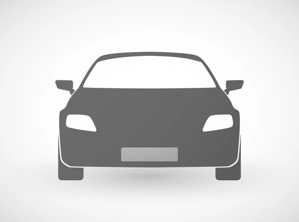 Icono gris coche — Vector de stock