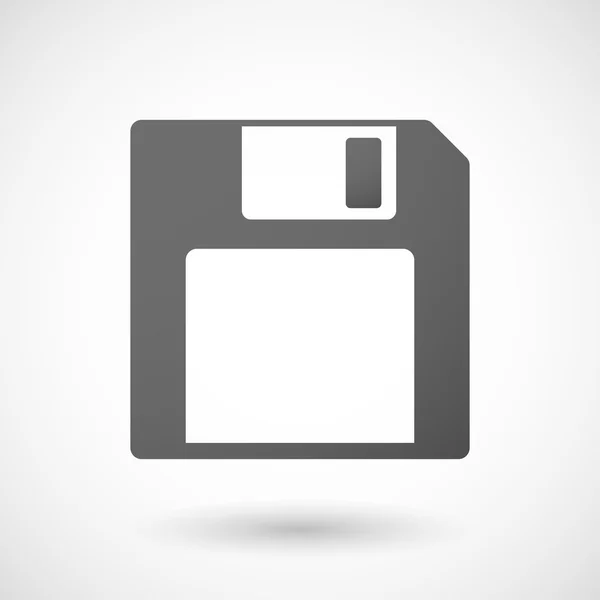 Icono de disquete gris — Archivo Imágenes Vectoriales