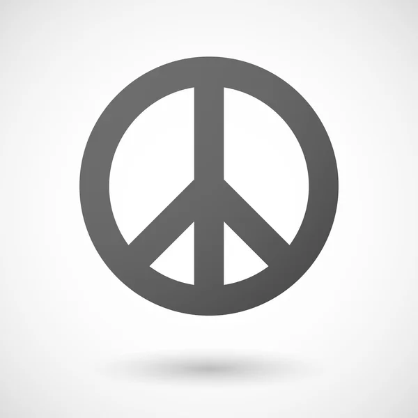 Grå peace-tecken — Stock vektor