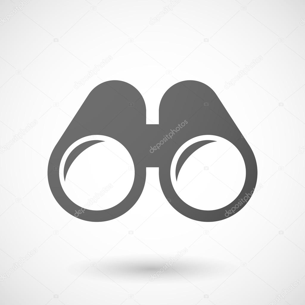 Grey binoculars icon