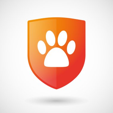 Bir hayvan yer kaplayan kalkan kutsal kişilerin resmi