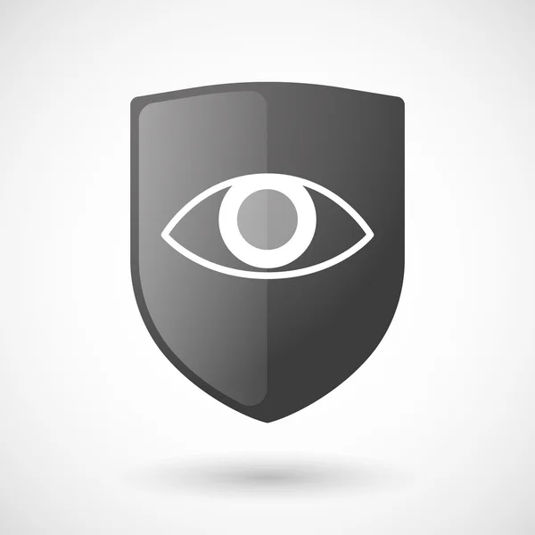Shield icon with an eye — Stock Vector