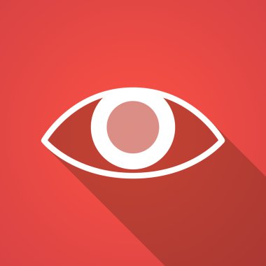 Uzun gölge göz simgesini