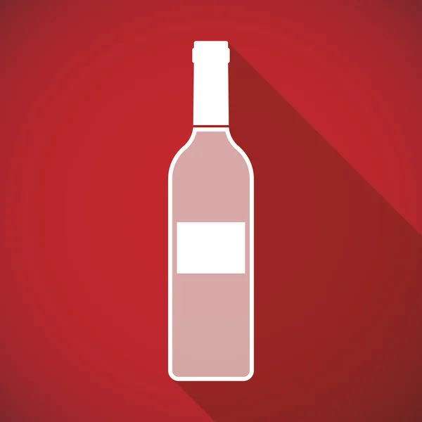 Καιρό σκιά μπουκάλι κρασιού εικονίδιο — Διανυσματικό Αρχείο