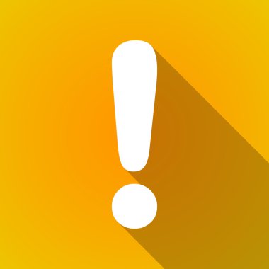 Uzun gölge hayranlık işareti simgesi