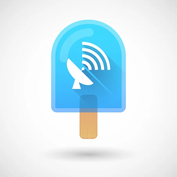 Ice cream icon with an antenna — Stock Vector