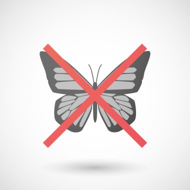 Bir kelebek simgesiyle değil izin