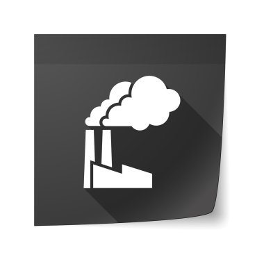 Yapışkan not simgesini bir fabrika ile