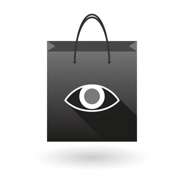 Shopping bag icon with an eye — Stock Vector