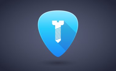 Mavi gitar Seç simgesini bir vida ile