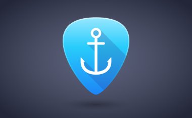 Mavi gitar almak tutturucu simgesiyle