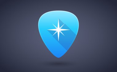 Mavi gitar almak bir yıldız simgesi