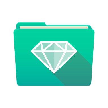 Klasör simgesini bir elmas