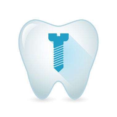 Diş simgesi bir vida ile