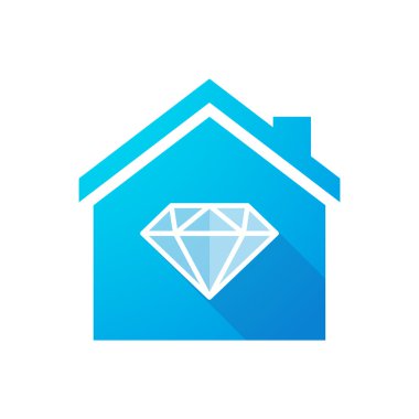 Mavi Ev simgesini bir elmas
