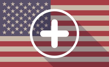 ABD bayrağı simgesi bir miktar işareti ile