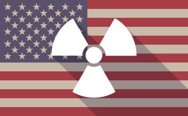 Bir radyo aktivite ile ABD bayrağı simgesi