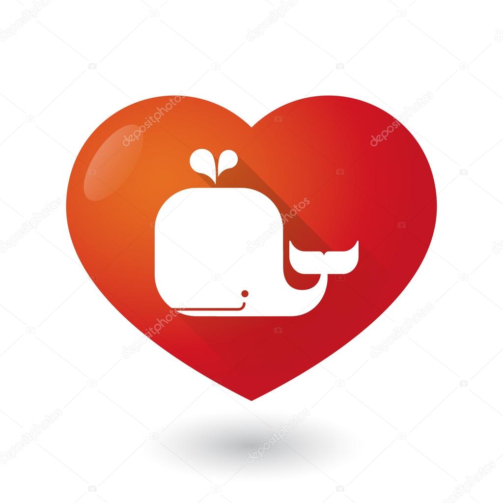 Heart icon with a whale