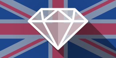 İngiltere bayrak simgesi bir elmas