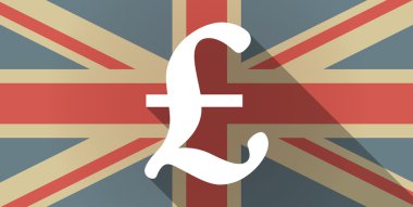 İngiltere bayrak simgesi bir sayı işareti ile