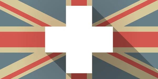 약국 기호 영국 국기 아이콘 — 스톡 벡터