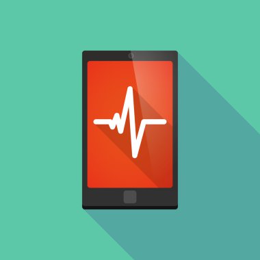 Uzun gölge telefon simgesini bir kalp işareti yendi