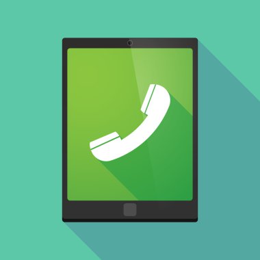 Tablet pc simgesi ile bir telefon