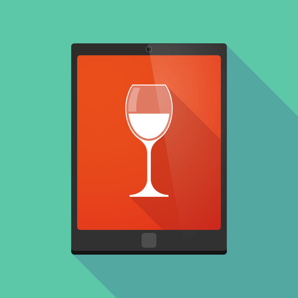 Значок планшетного компьютера со стеклом
