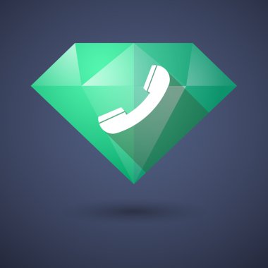 Baklava simgesini bir telefon ile