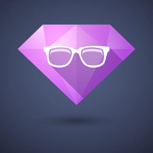 Baklava simgesini bir gözlük — Stok Vektör