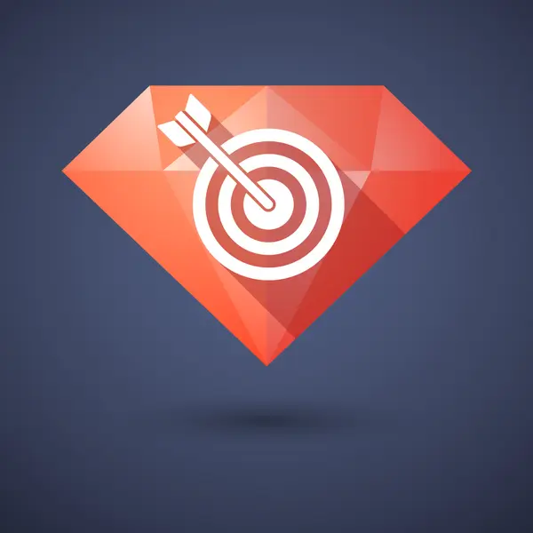 Diament ikona z lotkami — Wektor stockowy