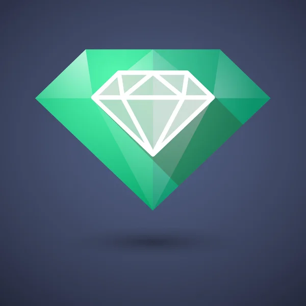 Romb (diamant) med en annan diamant — Stock vektor