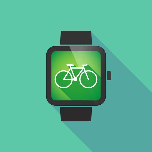 Smart Watch mit Fahrrad — Stockvektor