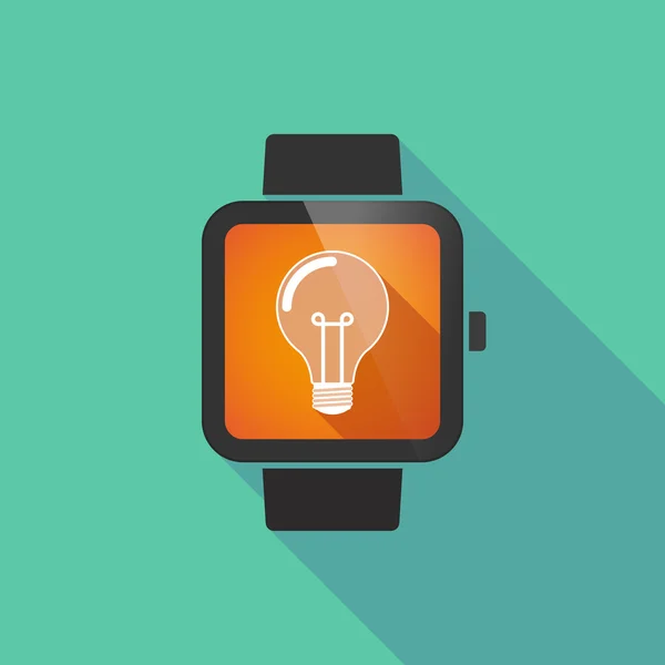 Smart watch with a light bulb — Stock Vector